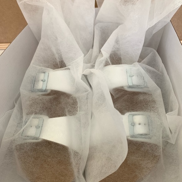 OFFICE Silver Double Buckle Sandals UK 8 EU 41 - Picture 3 of 14